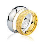 Sarı Beyaz Altın Alyans 3203-3
