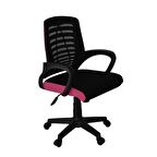 Türksit Karizma File Plastik Ayaklı Çalışma Koltuğu Pembe