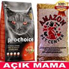 Prochoice Pro 33 Somonlu ve Karidesli Kısırlaştırılmış Kedi Maması Açık 1 Kg