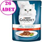 Purina Gourmet Perle Izgara Sığır Etli Kedi Konservesi 85 gr 26 AD