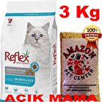 Reflex Kısır Somonlu Kedi Maması Açık 3 Kg