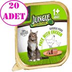 Jungle Kedi Yaş Mama Tavuklu Ezme 100 Gr 20 AD