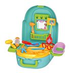 Eğitici Çantalı Linda'nın Doktor Seti - Oyuncak Sırt Çantalı Doktor Aksesuarları