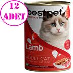 BestPet Kuzu Etli Kedi Konservesi 400gr 12 AD