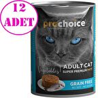 Pro Choice Balık ve Sebzeli Kedi Konservesi 400 Gr 12 AD
