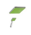 Vilas Sempre Yeşil Krom Lüks Tepe Duş Başlığı ve El başlığı Seti