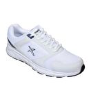 KİNETİX Erkek Beyaz Siyah Gri Fileli Sneaker Spor Yürüyüş Ayakkabısı