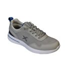 KİNETİX Erkek Siyah Gri Fileli Yazlık Sneaker Spor Yürüyüş Ayakkabısı