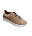 YAZKIŞ Erkek Siyah Cilt Hakiki Deri Beyaz Tabn Sneacer Spor Ayakkabı