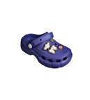 YAZKIŞ Kız Çocuk Sarı Mor Pudra Siyah Önü Kapalı Üzeri Taşlı Cross Tarzı Terlik