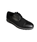 YAZKIŞ Erkek Siyah Clasik Suni Deri Ayakkabı