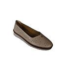 YAZKIŞ Kadın Siyah Krem Cilt Comfort Taban Günlük Babet