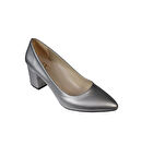 YAZKIŞ Kadın Siyah Cilt 5cm Topuklu Abiye Düğün Nişan Anne Ayakkabısı