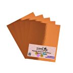 Turuncu 35x50 Metalik Aynalı Fon Kartonu 5 Adet 1 Paket Artlantis Aynalı Metalik Fon Kartonu