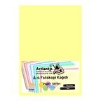 Sarı Renkli A-4 Fotokopi Kağıdı 25 li 1 Paket Artlantis Fotokopi Renkli A4 Kağıdı