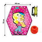 Uçurtma Çıtalı Kız Modeli Yedek İpli 1 Adet Artlantis Çıtalı Uçurtma 1 Adet