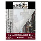 Aydınger Kağıdı A4 90 gr 50'li Eskiz Kağıdı 1 Paket