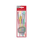 Fırça Seti 4'lü Paket 4-8-10-12 Numara Faber Castell Fırça Seti 4'lü Paket Pastel Seri