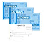 Para Makbuzu Otokopili A5 14x19 2-50 Gürmat Para Makbuzu Kendinden Karbonlu 50 Sayfa 3 Adet