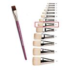 Yağlı Boya Fırçası 14 Numara Samur Akrilik Boya Fırça No:14 Yatsı Uç 1 Adet Yağlıboya Fırça