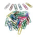 Ataç Renkli Metal Plastik Kaplama 50 Adet 1 Paket Ataş Okul Büro