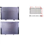 Su Radyatörü Brazing Mt 575x448x32 – 2015002203 WISCO– Mercedes-Benz Benz 190 1986 Ve Sonrası Uyumlu