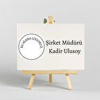 Kişiye Özel İroka Ayaklı Masa Üstü İsimlik