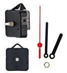 Aypaş Akar Sessiz Saat Mekanizması Makinesi Askılı Vidalı (Set) +Akrep+Yelkovan+Vida