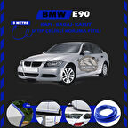 Bmw E90 Oto Araç Kapı Koruma Fitili 5metre Parlak Mavi Renk