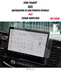 Ford Transit 2025 Navigasyon ve Multimedya Uyumlu Mat Ekran Koruyucu
