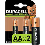 DURACELL 2500 MAH 2Lİ ŞARJLI KALEM PİL