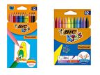 Bic Tropicolors Kuru Boya 12 Renk+Bic Plastidecor Pastel Boya 12 Renk