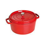 Staub B La Cocotte Döküm Tencere Yuvarlak 28 cm Kırmızı