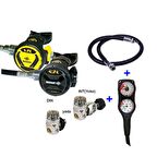 BEUCHAT Regülatör Set SPORT VR300 DIN, Ahtapot, Konsol, BC Hortumu