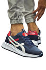 Erkek Comfort Hafif Taban Spor Ayakkabı LACİVERT - BEYAZ