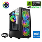 Xaser Thunder x720 i5 14400F 16GB DDR5 Ram 1TB M.2 NVMe SSD 16GB RTX5060 Ti Oyuncu Masaüstü Bilgisayarı