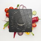 Decovetro Cam Kesme Tahtası Kare My Kitchen Horoscope Desenli 30x30 Cm