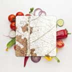 Decovetro Cam Kesme Tahtası Kare Sonbahar Yaprak Desenli 30x30 Cm