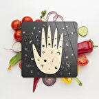 Decovetro Cam Kesme Tahtası Kare My Kitchen Horoscope Desenli 30x30 Cm