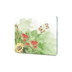 Decovetro Cam Kesme Tahtası Suluboya Kelebek Desenli 30x40 Cm