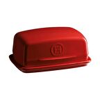 Emile Henry Tereyağlık Dikdörtgen 400 ml Kırmızı/Burgundy -340225