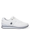 Erkek Günlük Cilt Sneaker Ayakkabı BEYAZ - FÜME