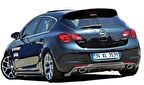 Opel Astra J Hb (2010-2012) Makyajsız Arka Tampon Eki - Difüzör (Plastik)