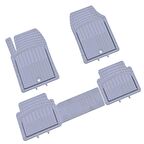 Pufi Kauçuk Paspas Universal Racing Havuzlu Gri / Tepay511-G