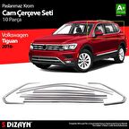 Volkswagen Tiguan Krom Cam Çerçevesi 10 Prç. 2016 Üzeri