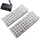 Flaşlı İkaz Lambası 96 Led Kırmızı Kırmızı / Lapa19-4