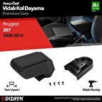 Peugeot 207 ABS Vidalı Kol Dayama Kolçak Siyah 2006-2014 A+Kalite