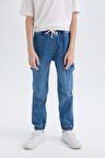 DeFacto Erkek Çocuk Kargo Fit Jean Pantolon C4514A824WNNM28