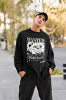 Wanted Anime Karakter Baskılı Unisex Oversize Monkey D. Luffy Sweatshirt