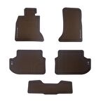 Bmw F30 Lüks Kauçuk Lateks Kahverengi Oto Paspas